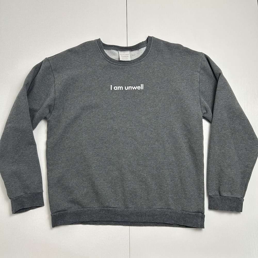Alex Cooper Call Her Daddy I AM UNWELL Sweatshirt XL Barstool Sports Gray